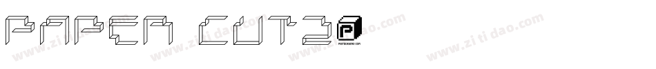 Paper Cutz字体转换